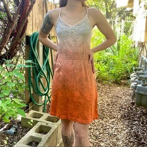 Y2K orange ombré sundress by Hurley